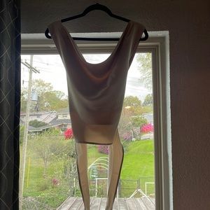 Silk Cowl neck crop top